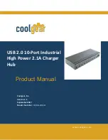 CoolGear USBG-10XU1 Product Manual предпросмотр