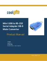 Предварительный просмотр 1 страницы CoolGear USBG-232MINI Product Manual