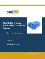 CoolGear USBG-422MiNi Product Manual предпросмотр