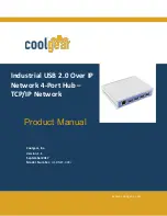 CoolGear USBNET-400i Product Manual предпросмотр