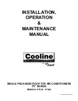 Preview for 1 page of Cooline PT036 Installation, Operation & Maintenance Manual