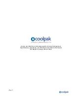 Preview for 2 page of Coolpak PCA050 Operation Manual