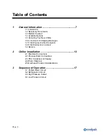 Preview for 4 page of Coolpak PCA050 Operation Manual