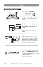 Preview for 11 page of CoolSpace CHILL CSC-200 Installation, Operation And Service Manual