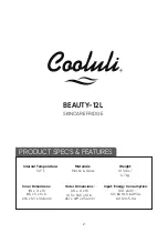 Preview for 3 page of Cooluli BEAUTY-12L Instruction Manual