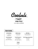 Preview for 3 page of Cooluli VIBE-15LE Instruction Manual