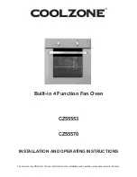 Предварительный просмотр 1 страницы Coolzone CZ55553 Installation And Operating Instructions Manual