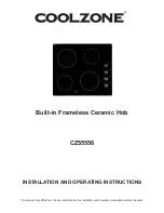 Coolzone CZ55556 Installation And Operating Instructions Manual preview