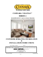 Coonara chateau 2 series Operating Information & Installation Instructions preview