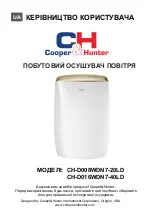 Предварительный просмотр 45 страницы Cooper & Hunter CH-D008WDN7-20LD Owner'S Manual