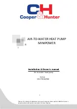 Предварительный просмотр 1 страницы Cooper & Hunter CH-HP07UMPNK Installation & Owner'S Manual