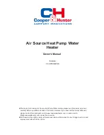 Cooper & Hunter CH-HP3.0SWHK Owner'S Manual preview