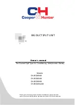 Cooper & Hunter CH-IBD25NM Owner'S Manual предпросмотр