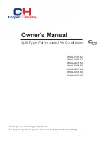 Предварительный просмотр 1 страницы Cooper & Hunter CHML-U14RK2 Owner'S Manual