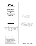 Cooper & Hunter CHV-05SDLSP Operation Installation Maintenance Manual preview