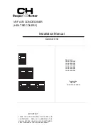 Cooper & Hunter CHV6-072URB Installation Manual preview