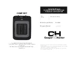 Preview for 3 page of Cooper & Hunter COMFORT CH-F2000C Instruction Manual