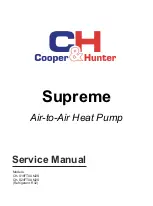 Cooper & Hunter Supreme CH-S18FTXAM2S Service Manual preview