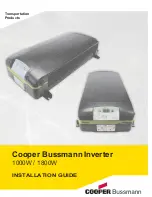 Cooper Bussmann 1000W Installation Manual предпросмотр