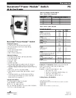 Cooper Bussmann Power Module PS Specification Sheet предпросмотр