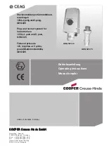 Preview for 1 page of Cooper Crouse-Hinds CEAG GHG 525 45 Operating Instructions Manual