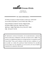 Preview for 24 page of Cooper Crouse-Hinds EXH5 Series Installation, Parts, Service, And Maintenance Manual