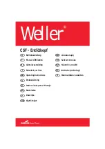 Cooper Hand Tools Weller CSF Operating Instructions Manual предпросмотр