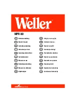 Предварительный просмотр 1 страницы Cooper Hand Tools Weller MPR 80 Operating Instructions Manual