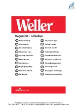 Cooper Hand Tools Weller TCP12 Operating Instructions Manual предпросмотр