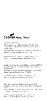 Предварительный просмотр 2 страницы Cooper Hand Tools WSB25 WB Project Book