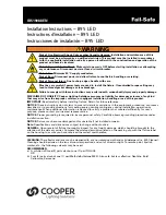 Cooper Lighting Solutions B95 LED Installation Instructions Manual preview