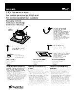 Cooper Lighting Solutions Halo RSQ4 Instructions Manual preview