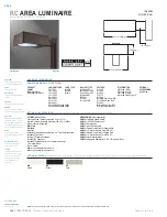 Cooper Lighting Area Luminaire RCL70SP23D4 Specification Sheet preview