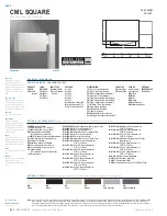 Cooper Lighting CML SQUARE CML40MN3VSGBKL Specification Sheet предпросмотр