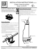 Preview for 1 page of Cooper Lighting Combo Trimless Series LV-216-TR Installation Instructions