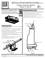 Предварительный просмотр 1 страницы Cooper Lighting Combo Trimless Series LV-516-TR Installation Instructions