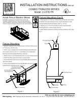 Cooper Lighting Combo Trimless Series LV-616-TR Installation Instructions предпросмотр