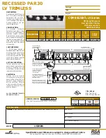 Preview for 1 page of Cooper Lighting Combolight LV3050IS Specification Sheet