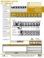 Cooper Lighting COMBOLIGHT LV3060IS Specification Sheet preview