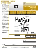 Предварительный просмотр 1 страницы Cooper Lighting COMBOLIGHT LV3810IS Specification Sheet