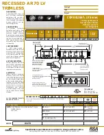 Preview for 1 page of Cooper Lighting Combolight LV470 Specification Sheet