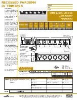 Preview for 1 page of Cooper Lighting Combolight LV860MH Specification Sheet