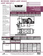 Cooper Lighting Combolight MLU Series MLU212 Specifications preview