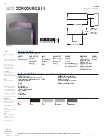 Предварительный просмотр 1 страницы Cooper Lighting Concourse III UCS10SR223D4 Specification Sheet