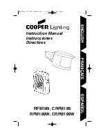 Preview for 1 page of Cooper Lighting CRFM189 Instruction Manual