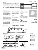 Preview for 1 page of Cooper Lighting FAIL-SAFE CFS Specifications