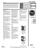 Предварительный просмотр 1 страницы Cooper Lighting FAIL-SAFE EYELITE 12" Specification