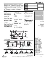 Cooper Lighting FAIL-SAFE FMR12 Specifications preview