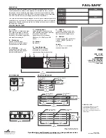 Preview for 1 page of Cooper Lighting FAIL-SAFE FWS Specification Sheet