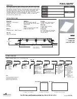 Preview for 1 page of Cooper Lighting Fail-Safe MRM Specification Sheet